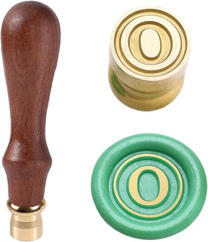 Mini Letter A -Z Wax Seal Seal Kit - 26 PCS ختم شمع الختم الأولي ، ختم أحادي النحاس 0.47 بوصة/12 مم للأظرف أو الدعوات أو هدايا عيد الحب in Kuwait