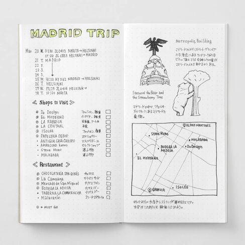 Midori Travelers Note Regular Size Refill - 026 Dot Grid in Saudi Arabia