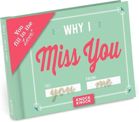Knock Knock Why I Miss You Fill in the Love Book Fill-in-the-Blank Gift Journal in Saudi Arabia