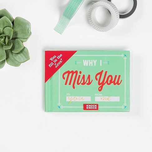 Knock Knock Why I Miss You Fill in the Love Book Fill-in-the-Blank Gift Journal in Saudi Arabia