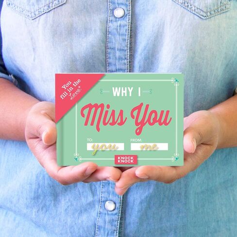 Knock Knock Why I Miss You Fill in the Love Book Fill-in-the-Blank Gift Journal in Saudi Arabia