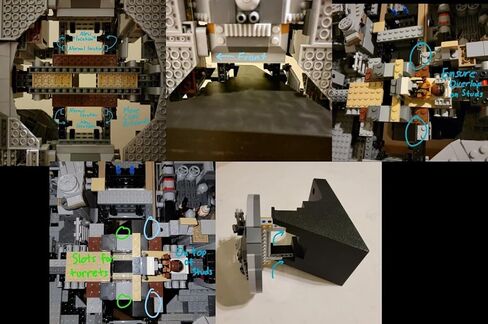 MOUNT 3D WALL FOR LEGO UCS Millennium Falcon Model 75192 VERTICAL in Kuwait