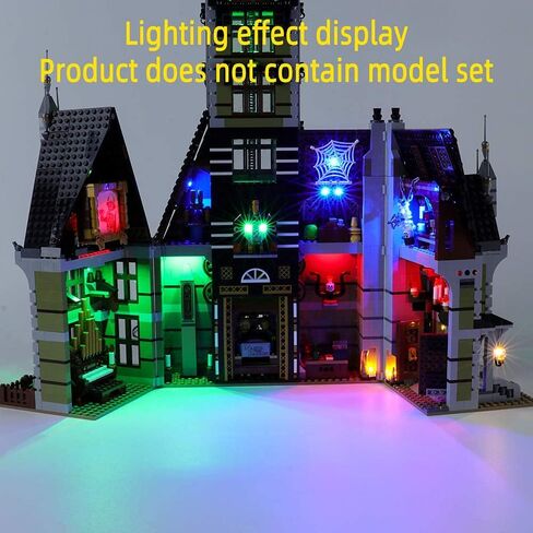 مجموعة LED LED للمنزل المسكون - متوافق مع مجموعة LEGO Creator Fairground Collection 10273 Model Building Builds (مجموعة غير متضمنة) in Saudi Arabia