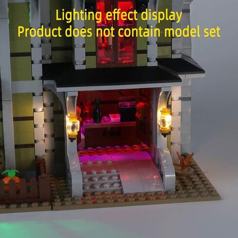 مجموعة LED LED للمنزل المسكون - متوافق مع مجموعة LEGO Creator Fairground Collection 10273 Model Building Builds (مجموعة غير متضمنة) in Saudi Arabia
