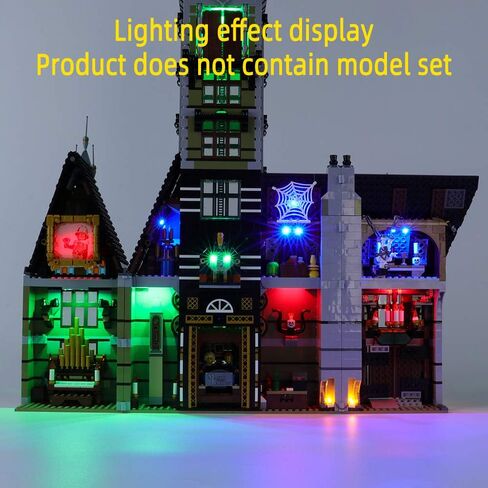 مجموعة LED LED للمنزل المسكون - متوافق مع مجموعة LEGO Creator Fairground Collection 10273 Model Building Builds (مجموعة غير متضمنة) in Saudi Arabia