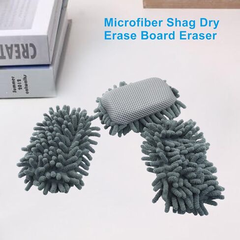 Biaungdo 5 Pack Pack Whatboard Eraser ، Microfiber Shag Dry Eraser for Classroom Supplies ، Office ، Home (Gray) in Saudi Arabia
