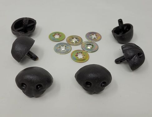Zim's 30mm G-type Brown Plastic Safety Dafety With Shistrils for Craft Dog Toy Animal (حزمة 6) in Saudi Arabia