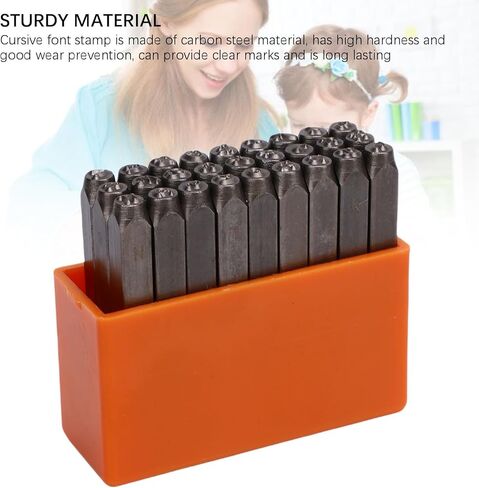 Srliya Font Stamp Stamp Strets Letters Carbon Steel Confl Attistic Attistic Attists ، ALPHABET A Z لختم المعادن ، مع صلابة عالية in Kuwait
