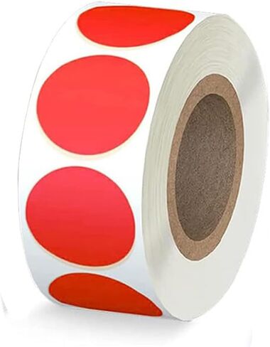 4000 PCS 1" Colored Dot Stickers Circle Color Coding Labels, 8 Color Style Colorful Coding Label Sticker for Office, Student Classroom，Family (500label/roll) in Saudi Arabia