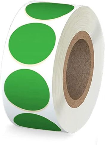 4000 PCS 1" Colored Dot Stickers Circle Color Coding Labels, 8 Color Style Colorful Coding Label Sticker for Office, Student Classroom，Family (500label/roll) in Saudi Arabia