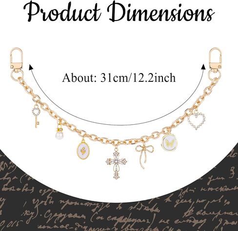 Bag Charms for Handbags Purse - Gothic Chain Y2K Pendant Decorative, Extension Chain for Tote Shoulder Bags in Kuwait