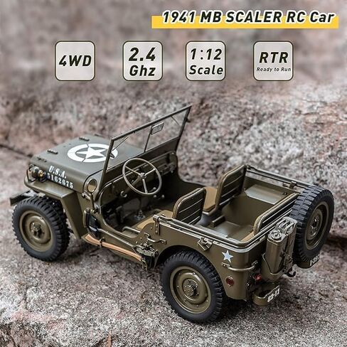 Rochobby FMS RC Truck 1/6 MB Scaler 4 عجلة قيادة نحى RTR بطارية وشاحن غير متضمنين FMMROC010RTR أسود in Kuwait