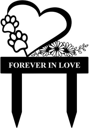 Pet Memorial Garden Stake for Dog or Cat – Weatherproof Metal Grave Marker, Durable Pet Memorial Plaque Pet Loss Tribute Sign for Yard or Outdoor Use, Rustproof Cemetery Decoration (Miss You) in Kuwait