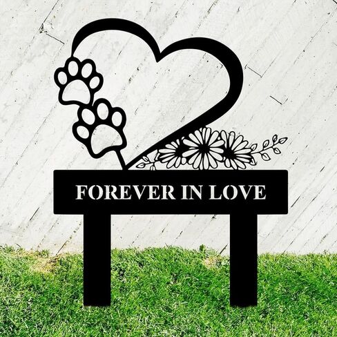 Pet Memorial Garden Stake for Dog or Cat – Weatherproof Metal Grave Marker, Durable Pet Memorial Plaque Pet Loss Tribute Sign for Yard or Outdoor Use, Rustproof Cemetery Decoration (Miss You) in Kuwait