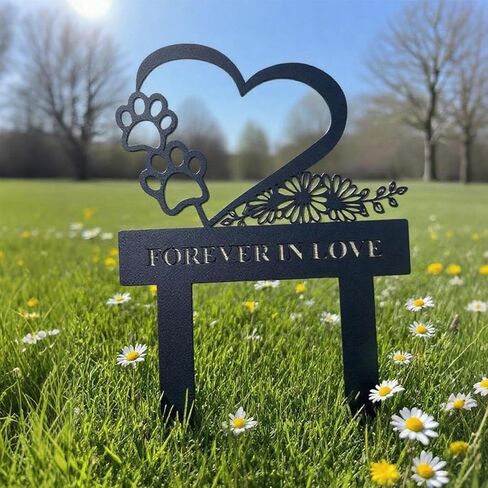 Pet Memorial Garden Stake for Dog or Cat – Weatherproof Metal Grave Marker, Durable Pet Memorial Plaque Pet Loss Tribute Sign for Yard or Outdoor Use, Rustproof Cemetery Decoration (Miss You) in Kuwait