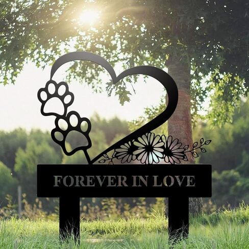Pet Memorial Garden Stake for Dog or Cat – Weatherproof Metal Grave Marker, Durable Pet Memorial Plaque Pet Loss Tribute Sign for Yard or Outdoor Use, Rustproof Cemetery Decoration (Miss You) in Kuwait