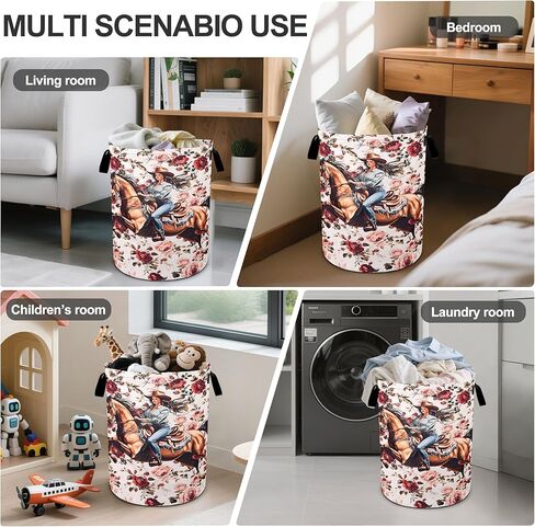 Highlandcow Sunflower Laundry Basket Laundry Hamper With Handles Collapsible Laundry Baskets Storage Basket For Room Bathroom Bedroom Decor in Kuwait