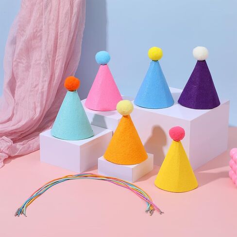 6PCS Mini Party Hats for Stuffed Animals, Stuffed Animal Party Hats, Birthday Partys Cone Hat, Dog Birthday Hat Set for Small Medium Dogs Cat Puppies in Saudi Arabia