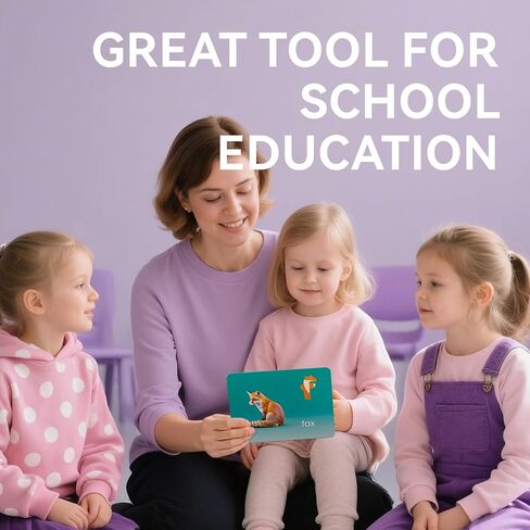 Dotimo Alphabet Picture بطاقات ذاكرية ، 26 بطاقات تعلم أحرف كبيرة وأحرف صغيرة للأطفال الإدراك ، ABC Montessori أداة التعلم المبكر للأطفال الصغار ، الفصول الدراسية والنشاط المنزلي in Kuwait