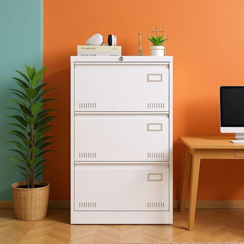 Lateral File Cabinet 2 Drawers Lockable File Cabinet with Card Holder, Metal Drawer Small File Cabinets Under Desk for Home Office Legal/Letter/f4/a4 Size Black in Saudi Arabia