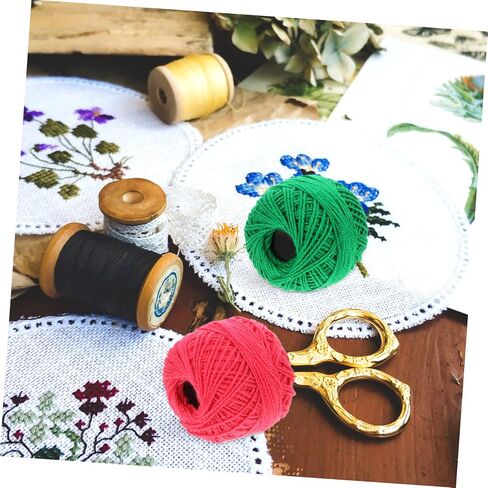 Stobok 16 Rolls Cross Stitch الخيط الكروشيه الخيط متعدد الوظائف تطريز سلسلة ترسيرية DIY تطريزات خيط تطريزات تصنيع خيط الخيط القطن in Saudi Arabia