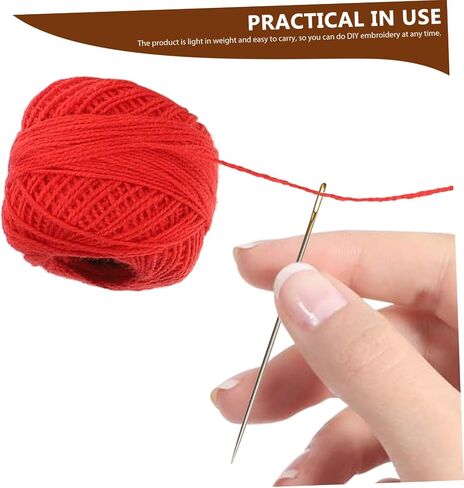 Stobok 16 Rolls Cross Stitch الخيط الكروشيه الخيط متعدد الوظائف تطريز سلسلة ترسيرية DIY تطريزات خيط تطريزات تصنيع خيط الخيط القطن in Saudi Arabia