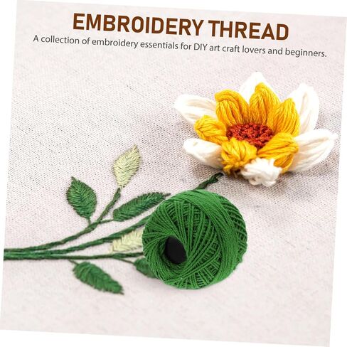 Stobok 16 Rolls Cross Stitch الخيط الكروشيه الخيط متعدد الوظائف تطريز سلسلة ترسيرية DIY تطريزات خيط تطريزات تصنيع خيط الخيط القطن in Saudi Arabia