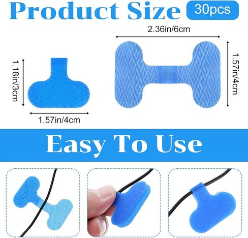 30 PCS ملصقات كبلات متعددة الألوان ، 6 ألوان اكتب على سلك سلك علامات سلكية إلكترونية إدارة الكبلات القابلة للكتابة علامات الحبل in Kuwait