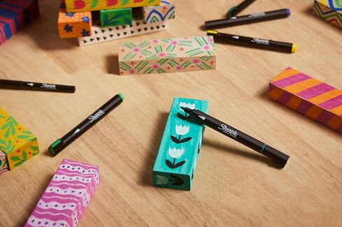 Sharpie Creative Marker Acrylic Paint Pens | Water-Based Paint Markers | No-Bleed Ink Writes on Most Surfaces | Bullet Tip | School & Revision Supplies | Assorted Colours | 5 Count in Saudi Arabia