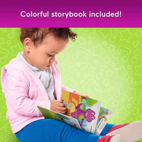 Fisher-Price Barney’s World Toddler Toys, 9 inch Barney & Baby Bop plushes with Story Book for Cuddling up at Reading time, Kids Ages 2+ Years in Saudi Arabia