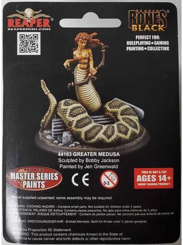 REAPER Greater Medusa Miniature 25mm Heroic Scale Figure Bones Black Miniatures in Saudi Arabia