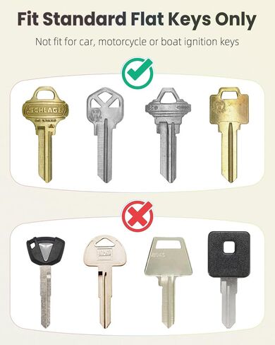 Uniclife 10 Pcs Key Covers Caps, 1" Key Identifiers with Labels, Soft Stretchy Key Covers for House Key, Cute Key Head Protectors for Standard Keys (Not for Odd-Shaped Keys), 10 Colors in Saudi Arabia