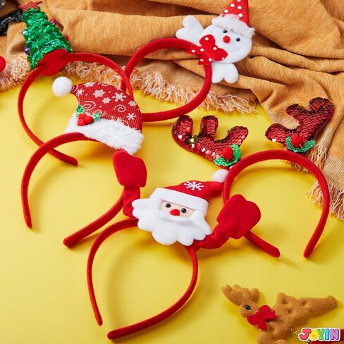JOYIN 14 PCS Christmas Headbands with Different Designs Party Holiday Headbands for Kids Women Men Christmas Holiday Parties Favors (ONE Size FIT ALL) in Saudi Arabia
