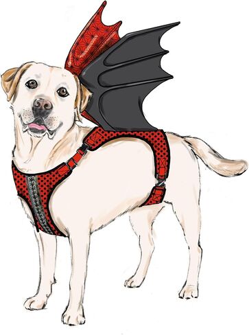 Simplicity Lightly Padded Dog Harness with Wings Sewing Pattern Packet by Carla Reiss, Design Code S9875, Sizes S-M-L, Multicolor in Saudi Arabia
