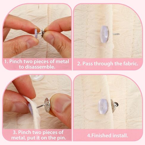 20 Pack 12mm No-Sew Buttons Detachable Reusable Shirt Buttons for Clothes Coats Dresses Quick Easy DIY Button Solution for Repair DIY Crafts Costume Making Decorative Brooch Pins in Black White in Saudi Arabia