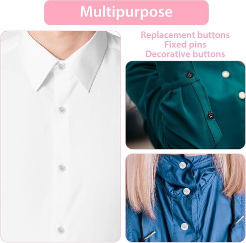 20 Pack 12mm No-Sew Buttons Detachable Reusable Shirt Buttons for Clothes Coats Dresses Quick Easy DIY Button Solution for Repair DIY Crafts Costume Making Decorative Brooch Pins in Black White in Saudi Arabia