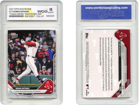 2025 Topps Now Roman Anthony Boston Red Sox #1 Baseball Prospect MLB Debut Rookie Card RC #279 - Graded GEM Mint 10 in Saudi Arabia