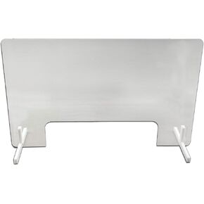 Cakesafe - (1) 30 "Wide × 20" عالي ، عداد واقٍ من حاجز أمان حارس العطس الأكريليك ، ولوحة واحدة مع فتحة 18 "× 5" ، ودعمان قويان. in Kuwait