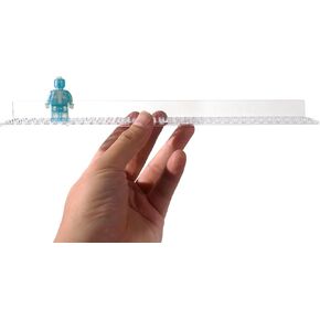 Minifigure Display Ledge 3 عبوات ، رف جدح على الحائط لأرقام Lego Minificures عرض أرفف عائمة لتخزين شاشة Lego لمجموعة Minifig in Kuwait