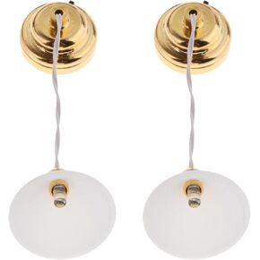 2x 1/12 Dollhouse Miniature Fruniture Mini Ciling Lamp in Kuwait