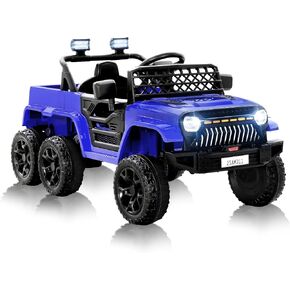 24V 4WD Ride on Jeep for Kids, Electric Ride on Car with Remote Control, LED Lights, Bluetooth Music, Off-Road Power Wheels, Toy Gift for Boys & Girls Ages 3+, Pink in Saudi Arabia