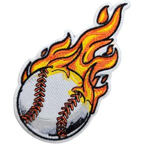 3.5 بوصة مطرزة الحديد البيسبول على التصحيح | البيسبول الرياضية الزخرفية الحديد على/خياطة على بقع للملابس ، القبعات ، السترات ، الملابس ، حقائب الظهر ، الثقوب in Kuwait