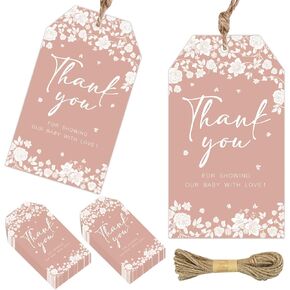 50pcs Cielito Lindo Dust Dream Decorations Brown Thank You With String ، Fiesta Cielito Lindo Party Decor in Kuwait
