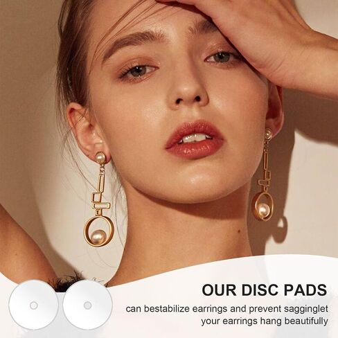 200 Pcs Clear Piercing Disc for Piercing Bump 3/5/7/9 mm, Silicone Earring Backs Supports Pads, Plastic Earlobe Stabilizer Patches (4 Sizes) in Saudi Arabia