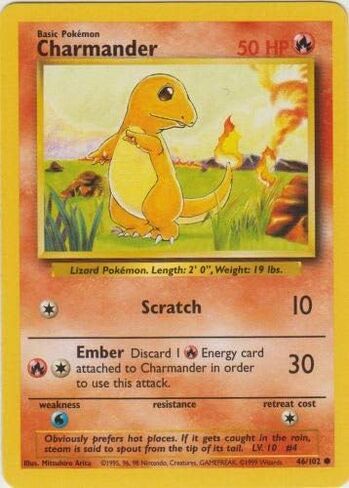 Pokemon - Charmander (46/102) - مجموعة قاعدة in Saudi Arabia