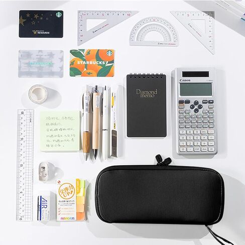 Rolin Roly Multi-function Pencil Case Pencil Box Large Capacity Pen Case Holder for Women Pen Bag Organizer with Zipper (brown) in Saudi Arabia