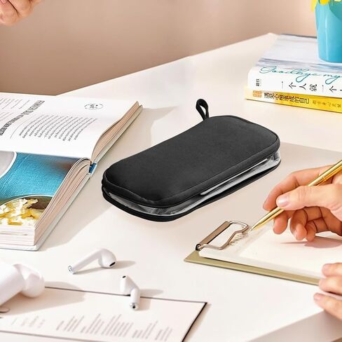 Rolin Roly Multi-function Pencil Case Pencil Box Large Capacity Pen Case Holder for Women Pen Bag Organizer with Zipper (brown) in Saudi Arabia