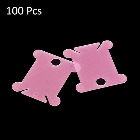 M Meterxity 100 PCS Plastic Floss Prosbins - حامل بطاقة خيط القطن ينطبق على تخزين الخياطة/التطريز/الصليب (الأخضر) in Saudi Arabia