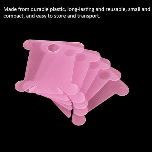 M Meterxity 100 PCS Plastic Floss Prosbins - حامل بطاقة خيط القطن ينطبق على تخزين الخياطة/التطريز/الصليب (الأخضر) in Saudi Arabia