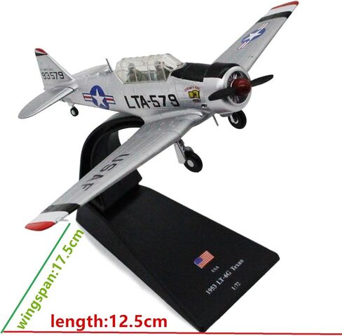 1:72 Alloy USA 1953 T6 LT-6G Texan Fighter Model Aircraft Model Simulation Aviation Science Exhibition Model in Saudi Arabia
